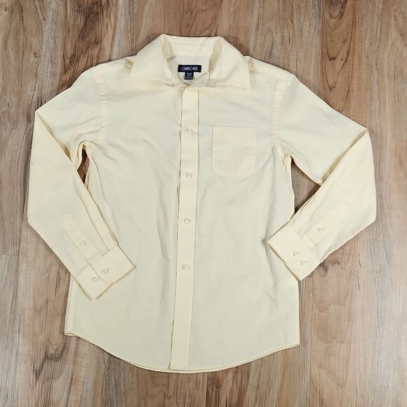 🧡FREE w/Purchase Cherokee Yellow Buttoned Long Sleeve Shirt Medium - Picture 1 of 11